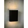 Luminaires Lucide Appliques|Applique Lucide OVALIS Noir, 2 lumières
