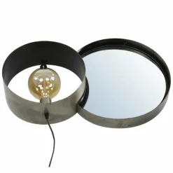hofstein Appliques|Applique murale Charger Argent Oxydé, 1 lumière