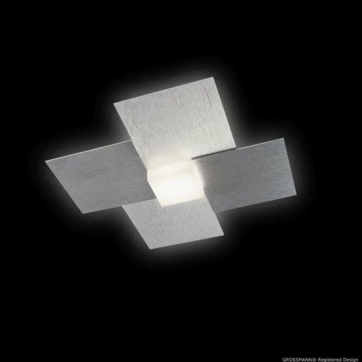 Luminaires Grossmann Éclairage Led|Applique murale / Plafonnier Grossmann CREO LED Aluminium, 1 lumière