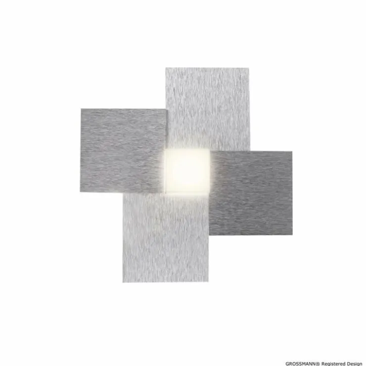 Luminaires Grossmann Éclairage Led|Applique murale / Plafonnier Grossmann CREO LED Aluminium, 1 lumière