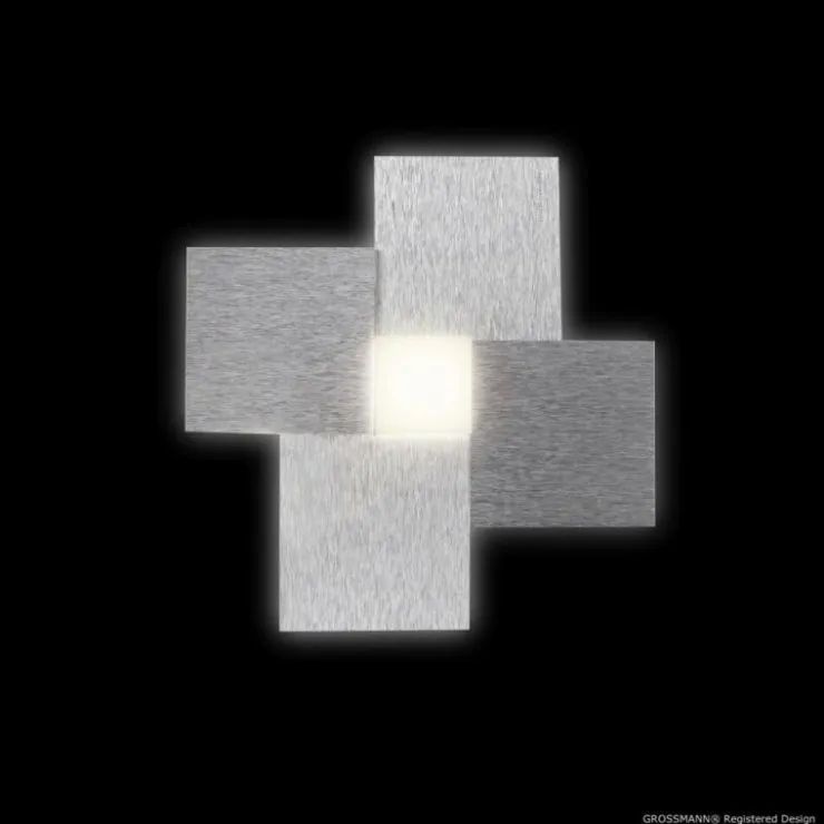 Luminaires Grossmann Éclairage Led|Applique murale / Plafonnier Grossmann CREO LED Aluminium, 1 lumière