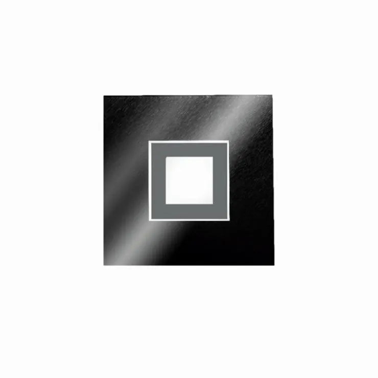 Luminaires Grossmann Appliques|Applique murale / Plafonnier Grossmann KARREE LED Noir, Titane, 1 lumière