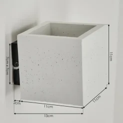 hofstein Appliques|Applique murale Polcura Blanc, 1 lumière