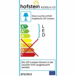 Applique murale Bleuchten Stream LED Aluminium, 6 lumières