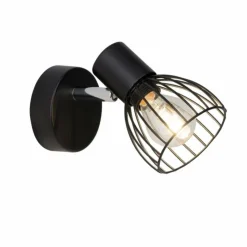 Luminaires Brilliant Spots Et Projecteurs|Applique murale Brilliant Blacky Noir, 1 lumière