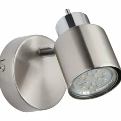 Luminaires Brilliant Appliques|Applique murale Brilliant ANDRES Chrome, Nickel mat, 1 lumière