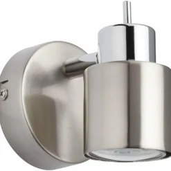 Luminaires Brilliant Appliques|Applique murale Brilliant ANDRES Chrome, Nickel mat, 1 lumière