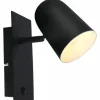 Luminaires Brilliant Appliques|Applique murale Brilliant Ayr Noir, 1 lumière