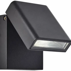 Applique murale Brilliant Toya LED Noir, 1 lumière