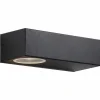 Applique murale Brilliant Abbot LED Anthracite, 2 lumières