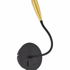 Luminaires Brilliant Éclairage Led|Applique murale Brilliant Jutta LED Noir, 1 lumière