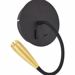 Luminaires Brilliant Éclairage Led|Applique murale Brilliant Jutta LED Noir, 1 lumière
