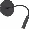 Luminaires Brilliant Éclairage Led|Applique murale Brilliant Jutta LED Noir, 1 lumière