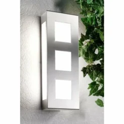 Applique murale CMD Aqua Trilo Acier inoxydable, 2 lumières