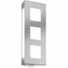 Applique murale CMD Aqua Trilo Acier inoxydable, 2 lumières, Détecteur de mouvement