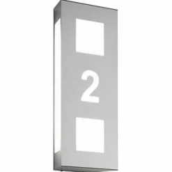 Applique murale CMD Aqua Trilo Acier inoxydable, 2 lumières