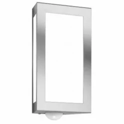 Applique murale CMD Aqua Long Acier inoxydable, 1 lumière, Détecteur de mouvement