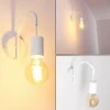 hofstein Appliques|Applique murale Cuyama Blanc, 1 lumière