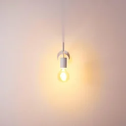 hofstein Appliques|Applique murale Cuyama Blanc, 1 lumière