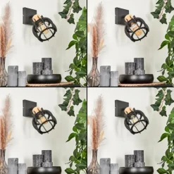 hofstein Spots Et Projecteurs|Applique murale Dandin Noir, 1 lumière