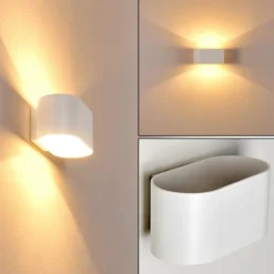 hofstein Appliques|Applique murale Dapp Blanc, 1 lumière