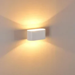 hofstein Appliques|Applique murale Dapp Blanc, 1 lumière