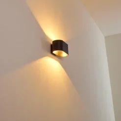 hofstein Appliques|Applique murale Dapp Noir, 1 lumière