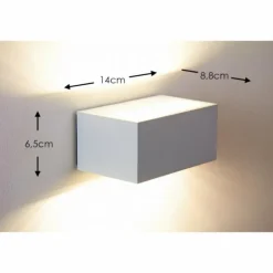 Applique murale d'extérieur LED Lutec Blanc, 1 lumière