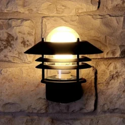 Applique murale d'extérieur Nordlux BLOKHUS Noir, 1 lumière