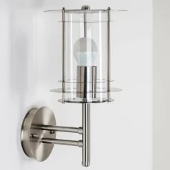 Applique murale d'extérieur VALDEZ Acier inoxydable, 1 lumière