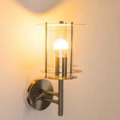 Applique murale d'extérieur VALDEZ Acier inoxydable, 1 lumière