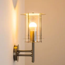 Applique murale d'extérieur VALDEZ Acier inoxydable, 1 lumière