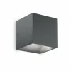 Applique murale d'extérieur Ideal Lux RUBIK LED Anthracite, 1 lumière