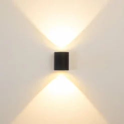 Applique murale d'extérieur Mora LED Noir, 2 lumières