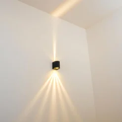 Applique murale d'extérieur Mora LED Noir, 2 lumières