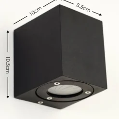 Applique murale d'extérieur Orsa LED Noir, 2 lumières