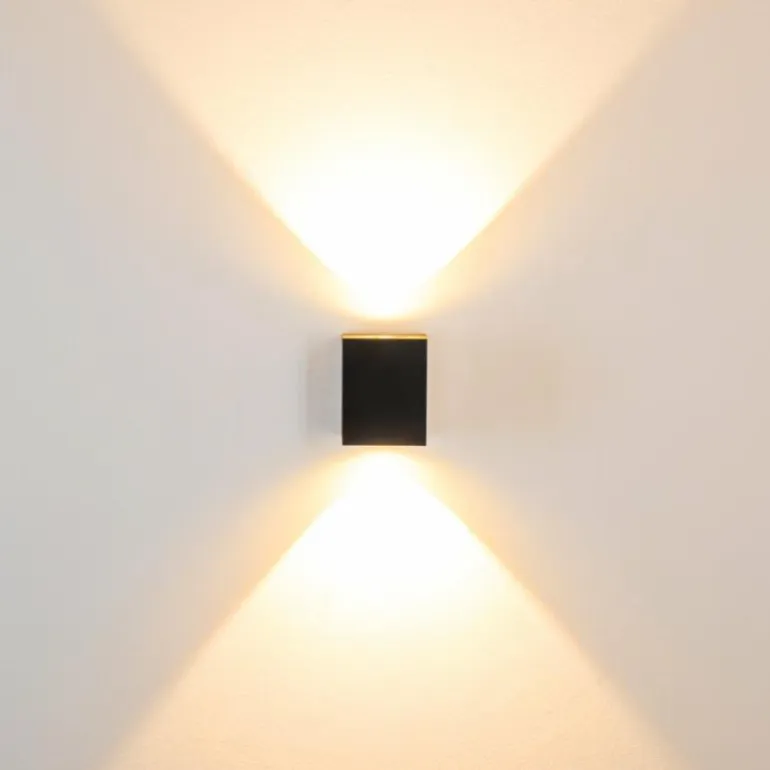 Applique murale d'extérieur Orsa LED Noir, 2 lumières