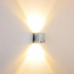 Applique murale d'extérieur Orsa LED Zingué, 2 lumières