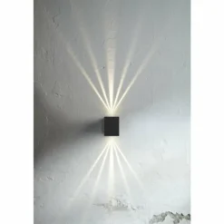 Applique murale d'extérieur Nordlux Canto Kubi LED Noir, 2 lumières