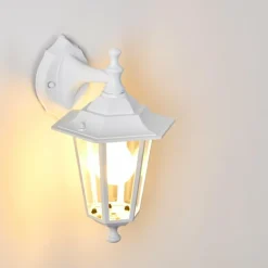 Applique murale d'extérieur Valtimo Blanc, 1 lumière