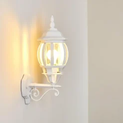 Applique murale d'extérieur Lentua Blanc, 1 lumière