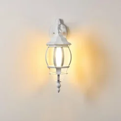 Applique murale d'extérieur Lentua Blanc, 1 lumière