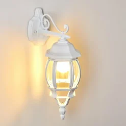 Applique murale d'extérieur Lentua Blanc, 1 lumière