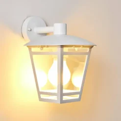 Applique murale d'extérieur Siera Blanc, 1 lumière