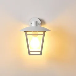 Applique murale d'extérieur Siera Blanc, 1 lumière