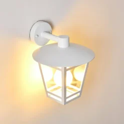 Applique murale d'extérieur Siera Blanc, 1 lumière