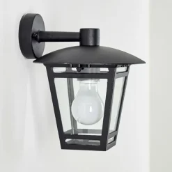 Applique murale d'extérieur Siera Noir, 1 lumière