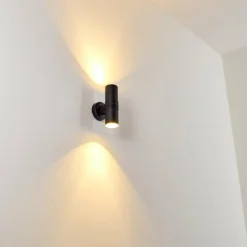 Applique murale d'extérieur Satava LED Noir, 2 lumières