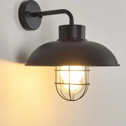 Applique murale d'extérieur Valto Noir, 1 lumière