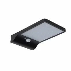 Applique murale d'extérieur Lucide BASIC LED Noir, 1 lumière, Détecteur de mouvement